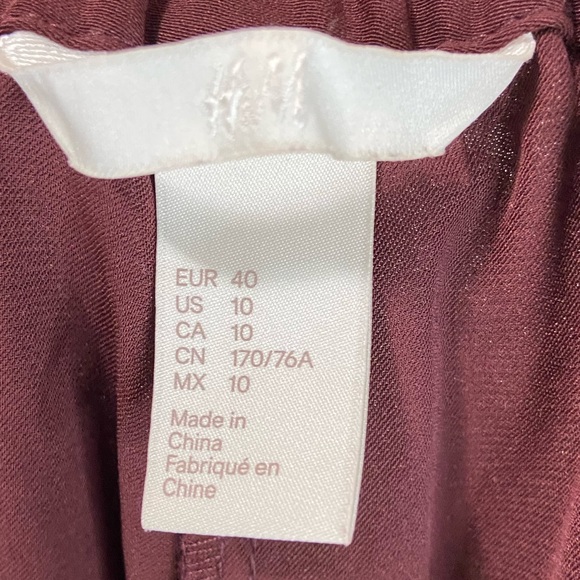 H&M Women's Size 10 Track Pants Comfy Casual Elastic Waist w/ Pockets - Picture 9 of 11